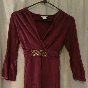 Like New, Motherhood Maternity Cranberry Blouse